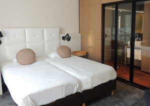 Hotelkamer in Stadshotel Goes.