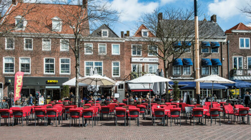 Marktcafe Terras op de Markt Middelburg