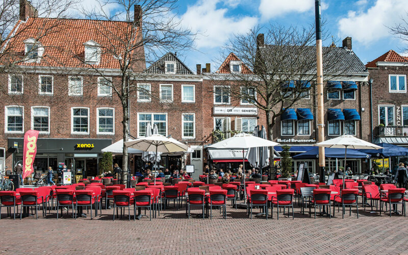 Marktcafe Terras op de Markt Middelburg
