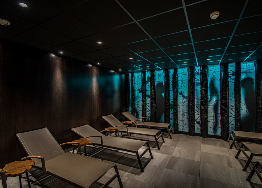 Relaxruimte in de wellness van A-Thermen Zeeland.